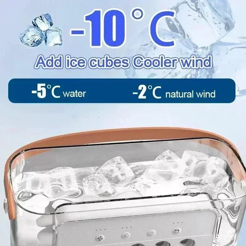 New 3 In 1 Fan AIr Conditioner Household Mini Air Cooler LED Night Light